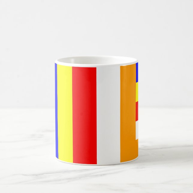 Caneca De Café Bandeira Budista (Centro)