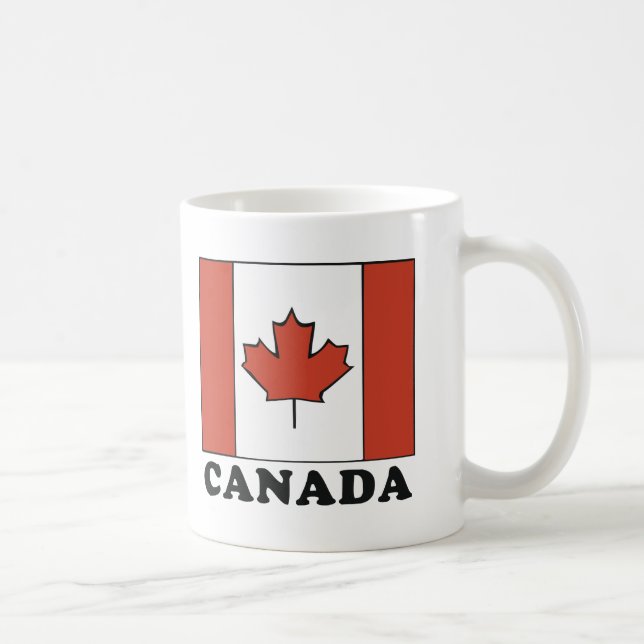 Caneca De Café Bandeira canadense (Direita)