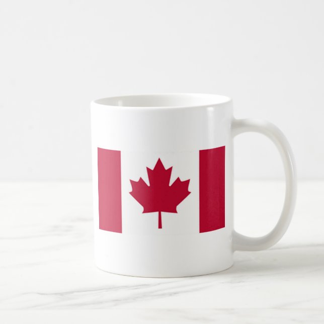 Caneca De Café Bandeira Canadense (Direita)