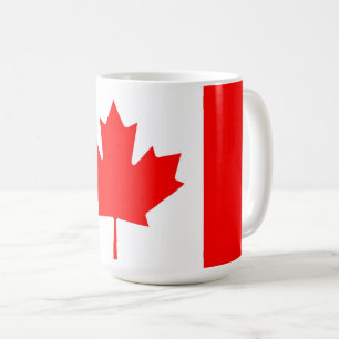 Caneca De Café Bandeira Canadense Red Maple Leaf Patriotic