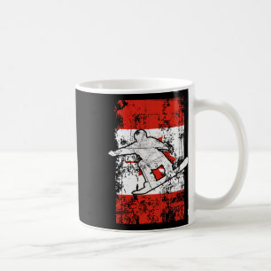 Caneca De Café Bandeira canadense Snowboard Gift Canadá Day Snowb