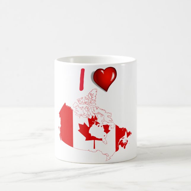 Caneca De Café Bandeira canadiana (Centro)