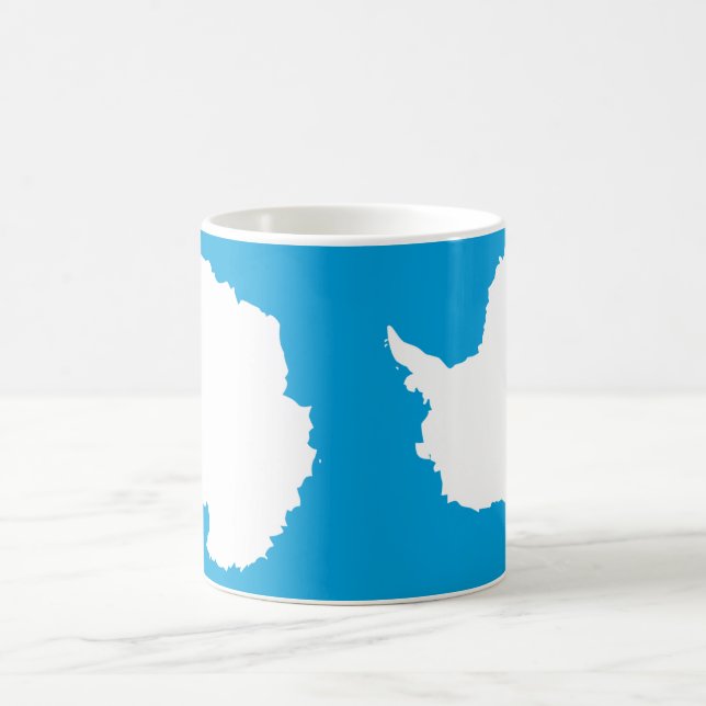 Caneca De Café Bandeira Cerâmica Antártica (Centro)