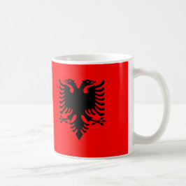 Caneca De Café Bandeira Cerâmica da Albânia