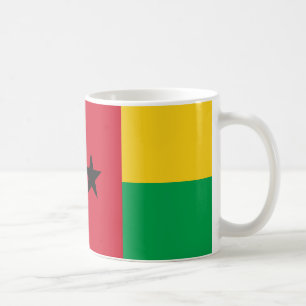Caneca De Café Bandeira Cerâmica da Guiné-Bissau
