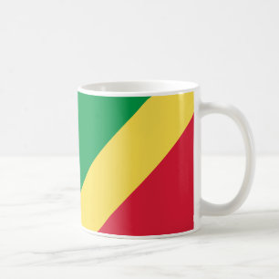Caneca De Café Bandeira Cerâmica da República do Congo