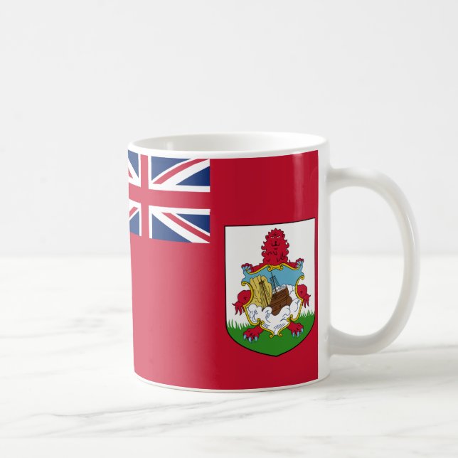 Caneca De Café Bandeira Cerâmica das Bermudas (Direita)