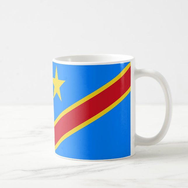Caneca De Café Bandeira Cerâmica do Congo (Direita)