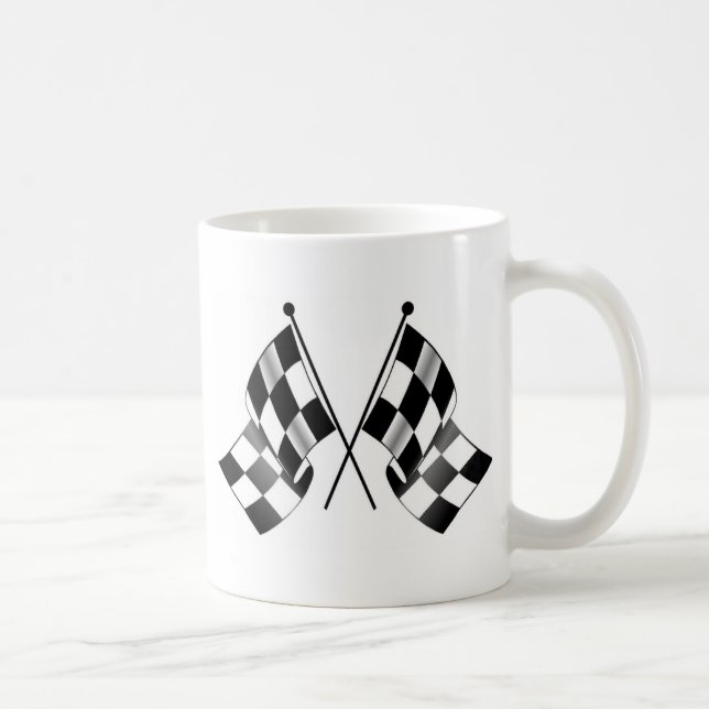 Caneca De Café bandeira checkered (Direita)