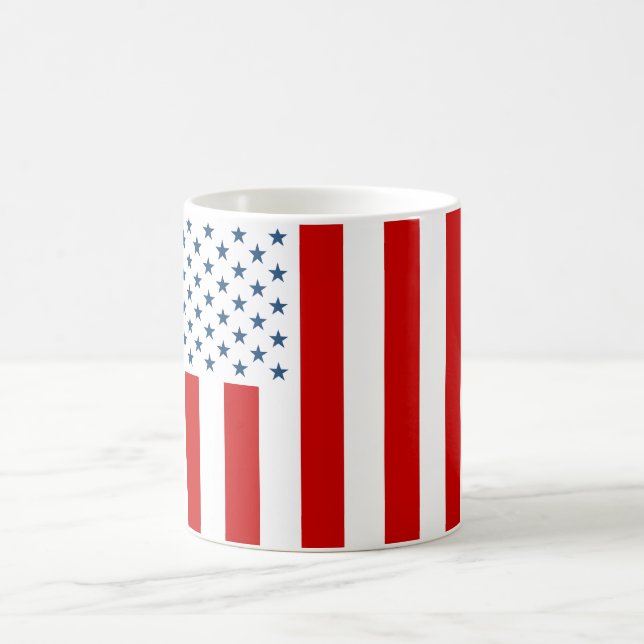 Caneca De Café Bandeira Civil dos EUA em tempo de paz (Centro)