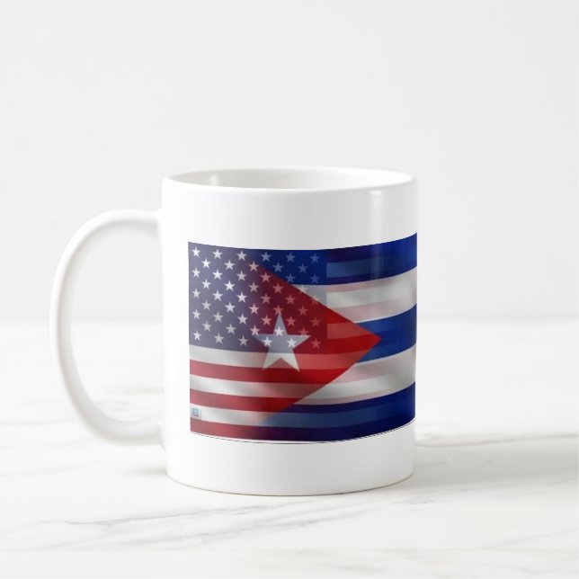 Caneca De Café Bandeira Cubana (Esquerda)