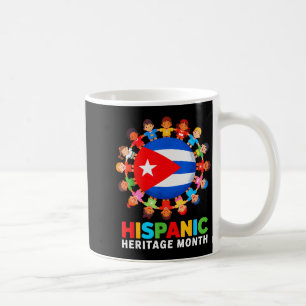 Caneca De Café Bandeira Cubana Mês da Herança Hispânica Cuba Meni