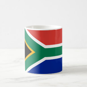 Caneca De Café Bandeira da África do Sul