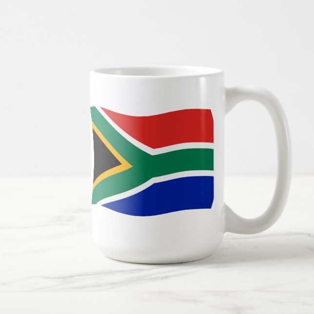 Caneca De Café Bandeira da África do Sul (Direita)