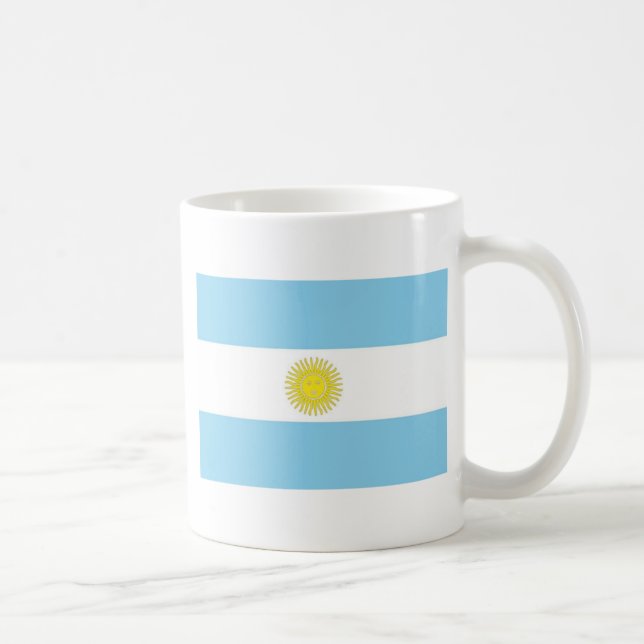 Caneca De Café Bandeira da Argentina (Direita)