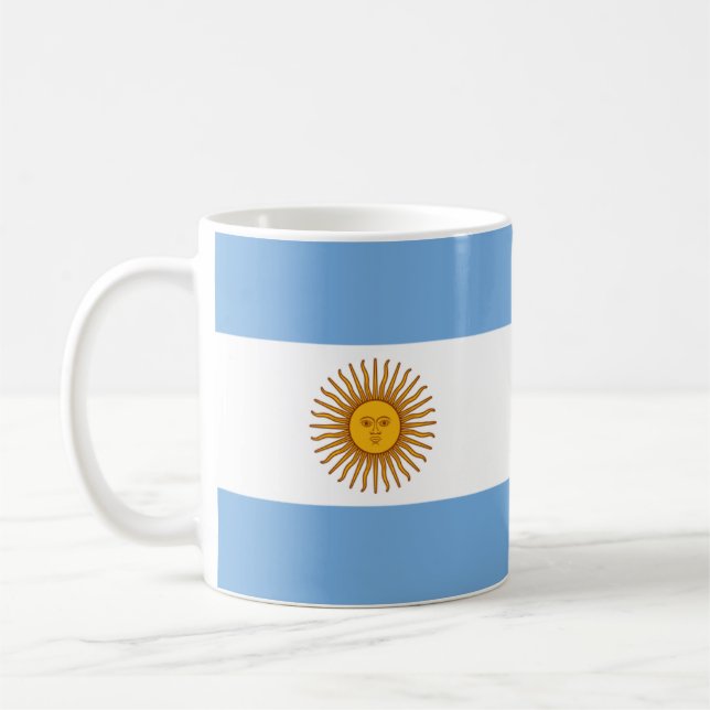Caneca De Café Bandeira da Argentina (Esquerda)