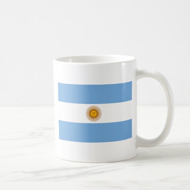 Caneca De Café Bandeira da Argentina - Bandera da Argentina (Direita)