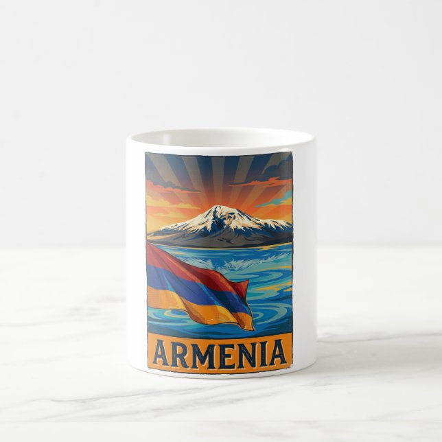 Caneca De Café Bandeira da Armênia (Centro)