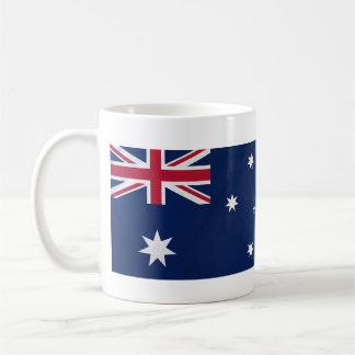 Caneca De Café Bandeira da Austrália com nome de hino nacional