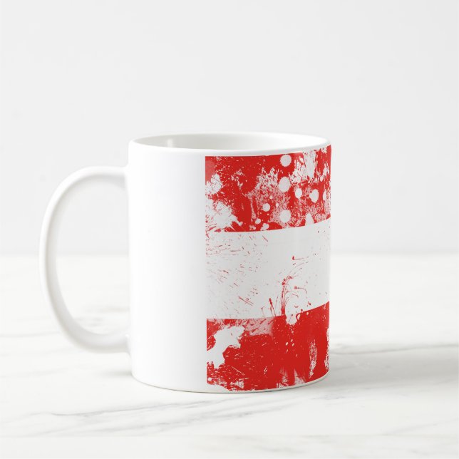 Caneca De Café Bandeira da Áustria (Esquerda)