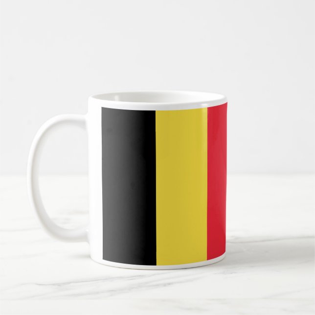 Caneca De Café Bandeira da Bélgica (Esquerda)