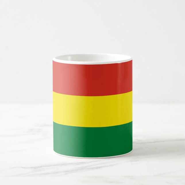 Caneca De Café Bandeira da Bolívia (Bolívia) (Centro)