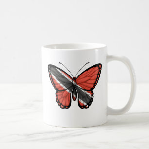 Caneca De Café Bandeira da borboleta de Trinidad and Tobago