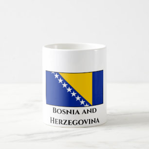 Caneca De Café Bandeira da Bósnia e Herzegovina