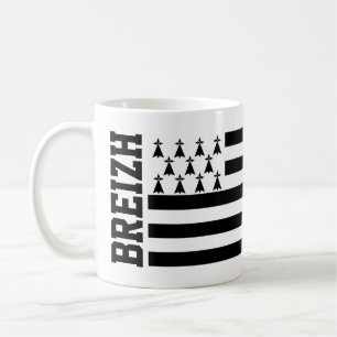 Caneca De Café Bandeira da Bretanha, França