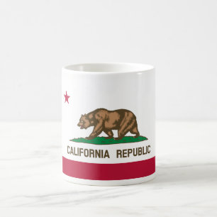 Caneca De Café bandeira da Califórnia