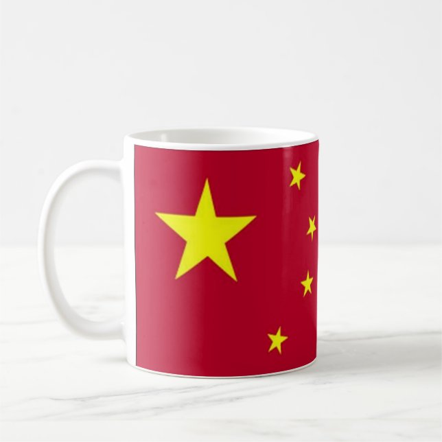 Caneca De Café Bandeira da China Mug (Esquerda)