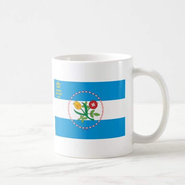 Caneca De Café Bandeira da cidade do Queens (Direita)