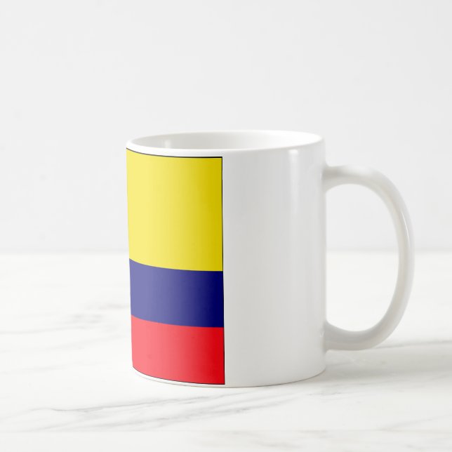 Caneca De Café bandeira da Colômbia (Direita)
