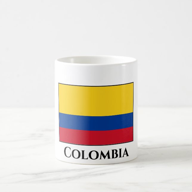 Caneca De Café Bandeira da Colômbia (Colômbia) (Centro)