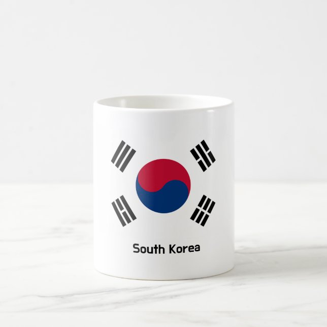 Caneca De Café Bandeira da Coreia do Sul (Centro)