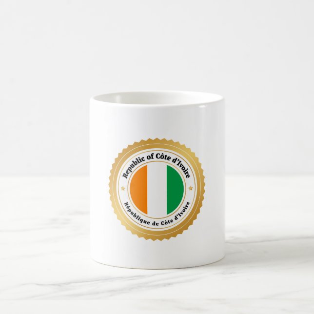 Caneca De Café Bandeira da Costa do Marfim (Centro)