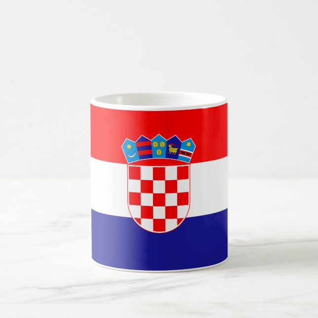 Caneca De Café Bandeira da Croácia (Centro)