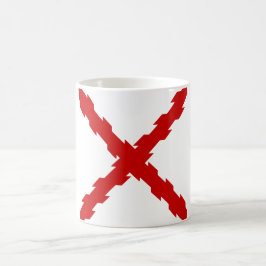 Caneca De Café Bandeira da Cruz de Borgonha