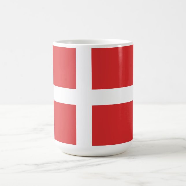 Caneca De Café Bandeira da Dinamarca (Centro)