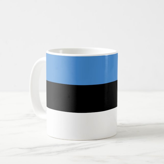 Caneca De Café Bandeira da Estônia (Frente Esquerda)
