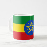 Caneca De Café Bandeira da Etiópia (Etiópia)<br><div class="desc">Produtos de Sinalizador Mundial Personalizáveis - Sinta-se livre para adicionar seu próprio texto.</div>