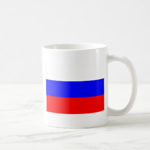 Caneca De Café Bandeira da Federação da Rússia - Ф л а г