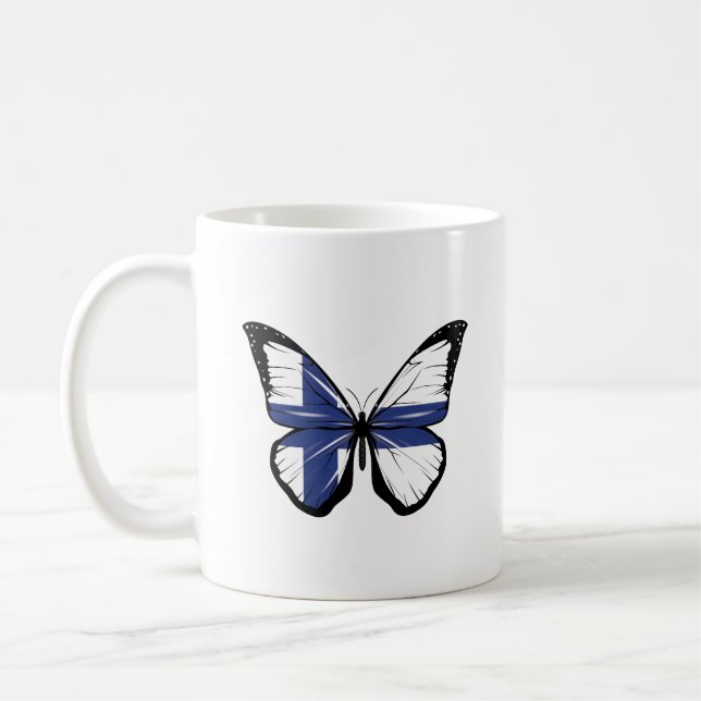 Caneca De Café Bandeira da Finlândia (Esquerda)