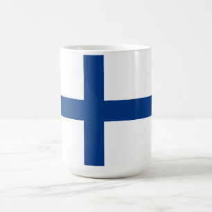Caneca De Café bandeira da Finlândia