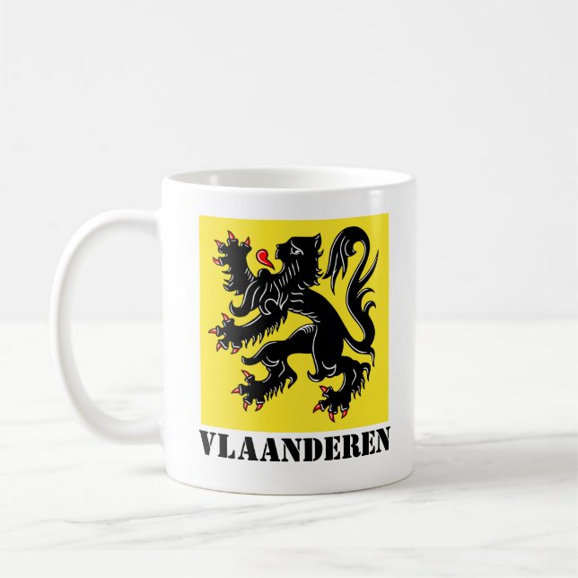 Caneca De Café Bandeira da Flandres (Esquerda)