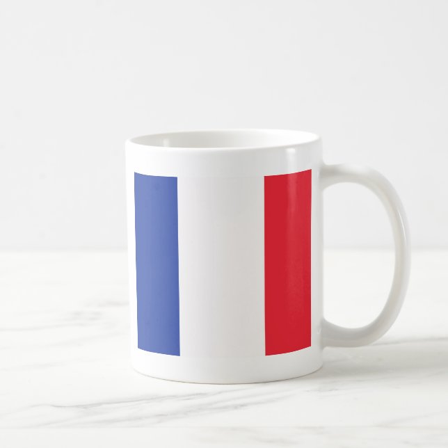 Caneca De Café Bandeira da França (Direita)