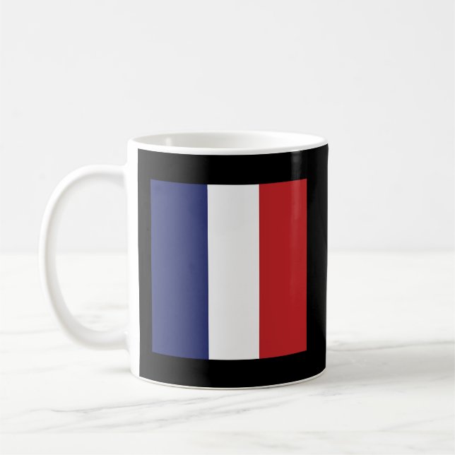 Caneca De Café Bandeira Da França Bandeira França (Esquerda)