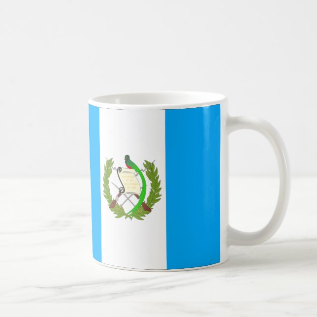 Caneca De Café Bandeira da Guatemala (Direita)