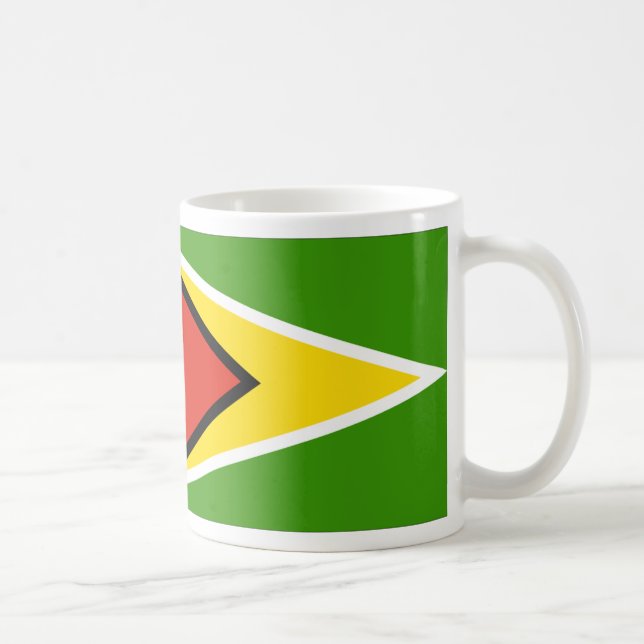 Caneca De Café bandeira da Guiana (Direita)