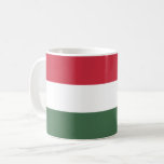 Caneca De Café Bandeira da Hungria<br><div class="desc">Bandeira da Hungria</div>